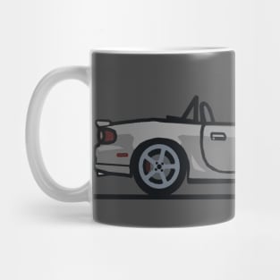 Grey Mazdaspeed miata top-down Mug